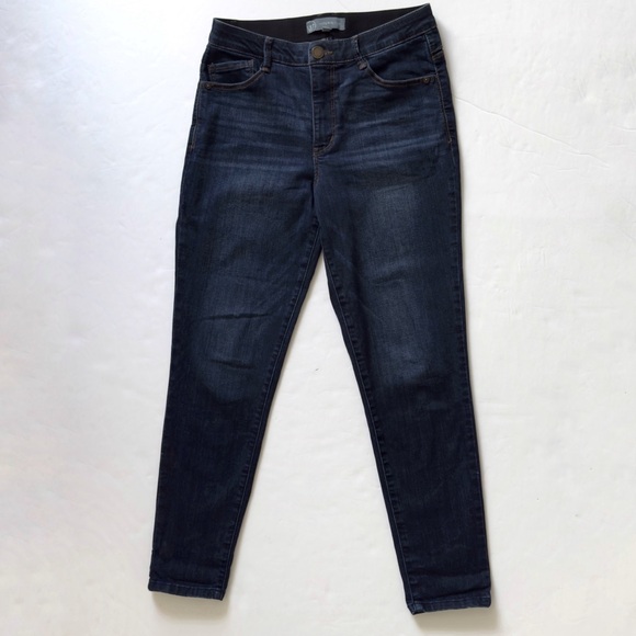 Wit & Wisdom Denim - Wit Wisdom Ab Solution Skinny Jeans Womens 8 Dark Wash Stretch Mid Rise Denim